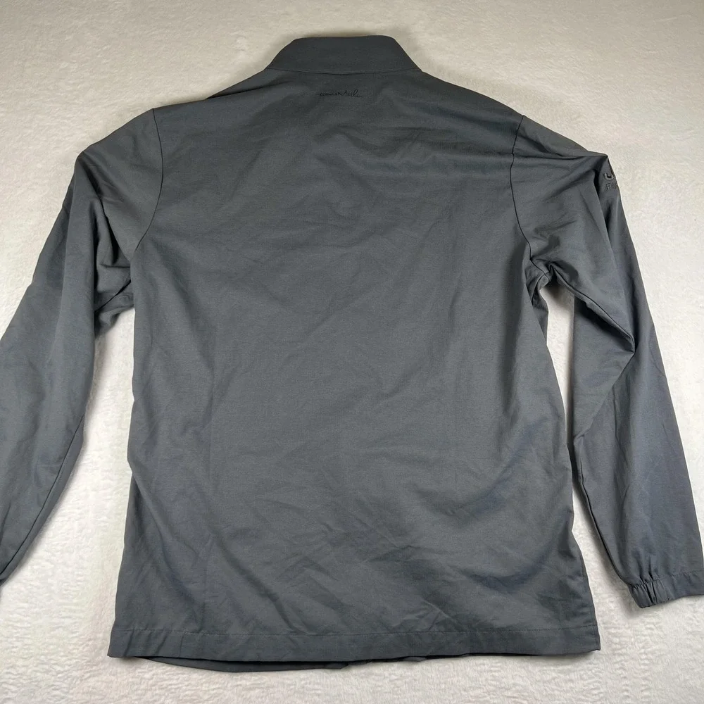 TravisMathew Jacket Mens Large Gray Full‎ Zip Lightweight Golf Windbreaker